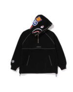 Bape Merch Logo Half Zip Relaxed Shark Bluza