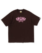 Bape Merch Monogram Relaxed Ciemny Brąz T-Shirt