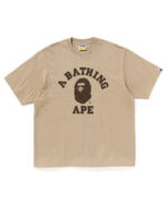 Bape Merch Monogram Head Relaxed Krem T-Shirt